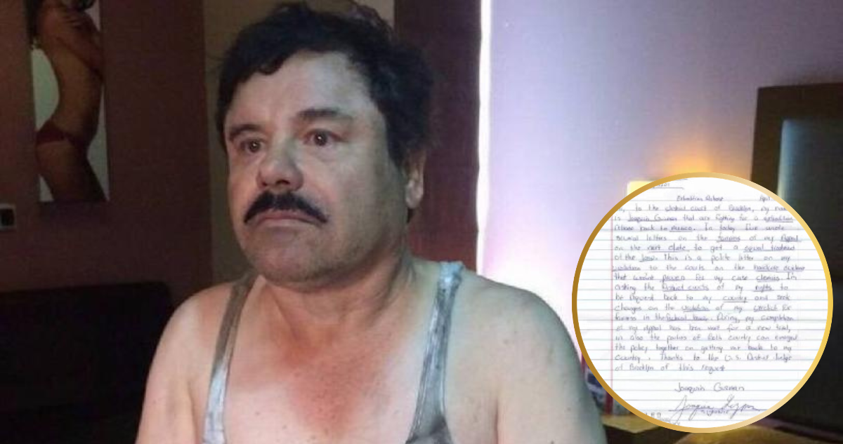 Chapo Guzmán pide ser extraditado a México
