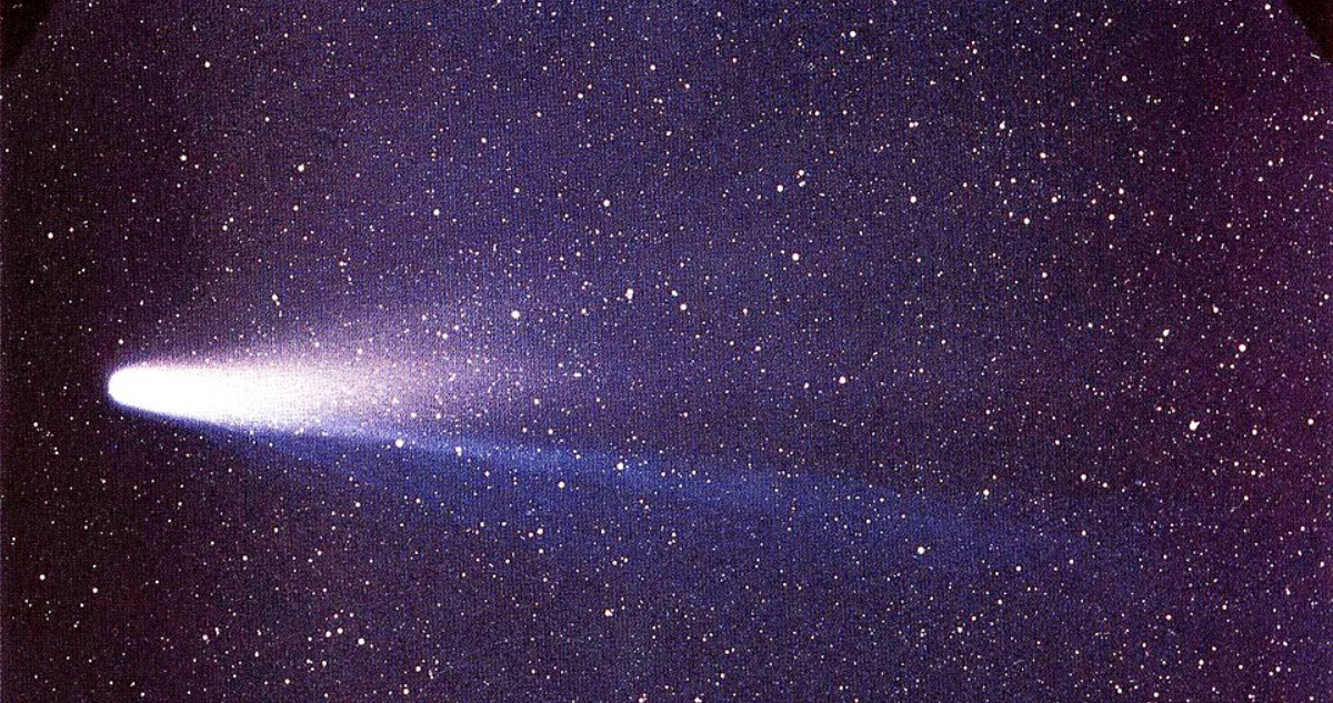 Foto del cometa Halley