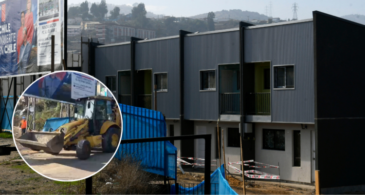 Comienzan labores de desmantelamiento de algunas viviendas de El Olivar en Viña del Mar