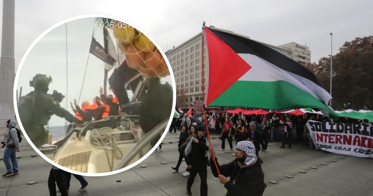 Comunidad Palestina acusa silencio del Gobierno tras captura de chilenos que iban a Gaza