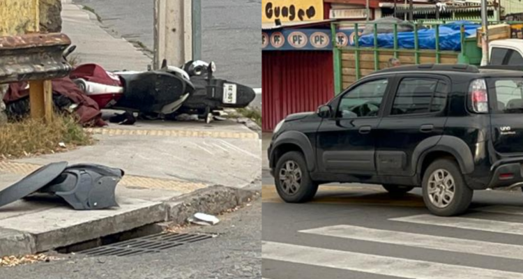 Conductor arrasa con motochorro y lo deja en riesgo vital tras intento de asalto en Independencia