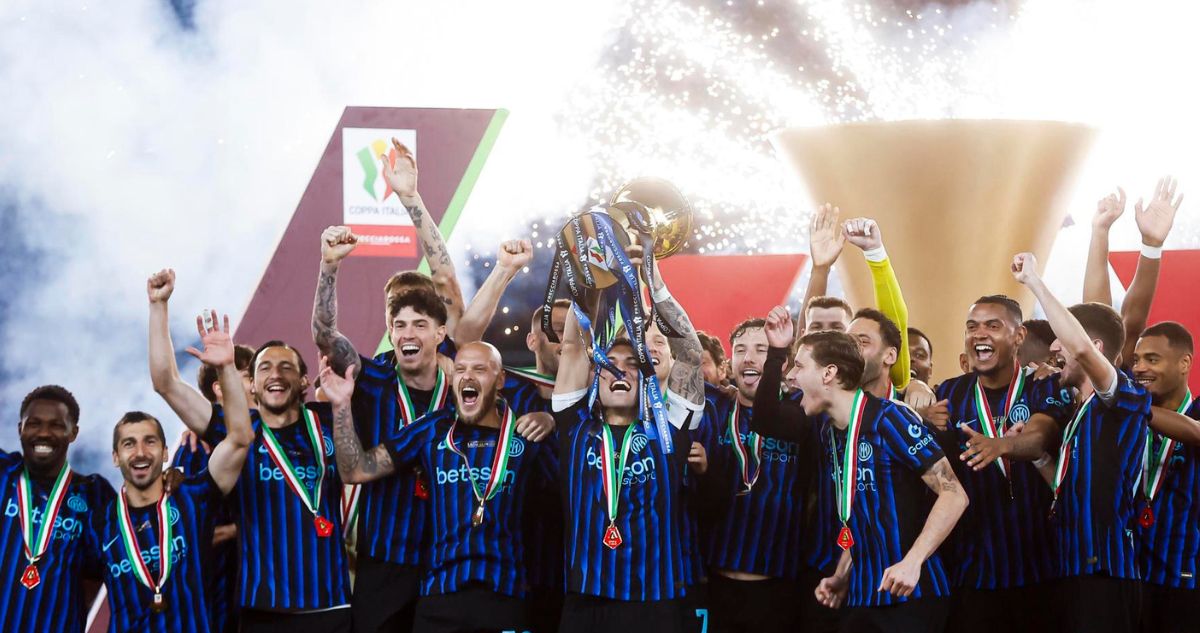 Inter de Milán ganó la Copa Italia.