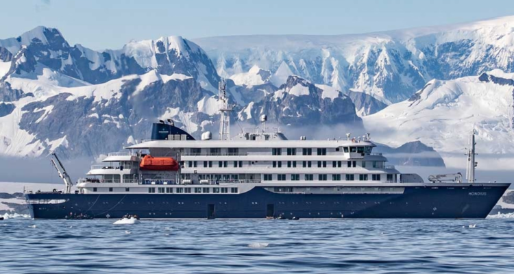 Imagen de archivo del crucero MV Hondius