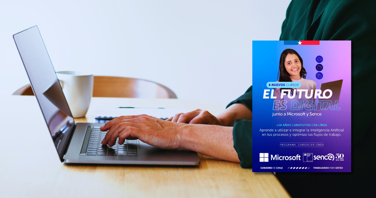 Solo duran 2 horas: conoce los 6 nuevos cursos de IA del Sence y Microsoft y cómo inscribirte