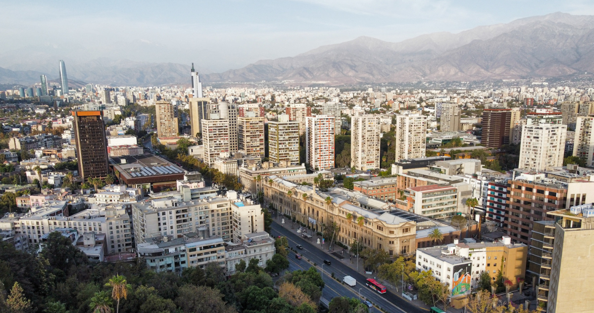 Vista panorámica de Santiago
