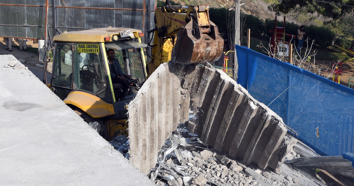 Demolición de viviendas en El Olivar