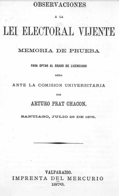 Tesis de Arturo Prat