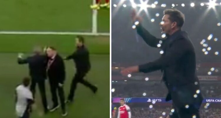 Diego Simeone se pegó el show al ser eliminado de la Champions League.