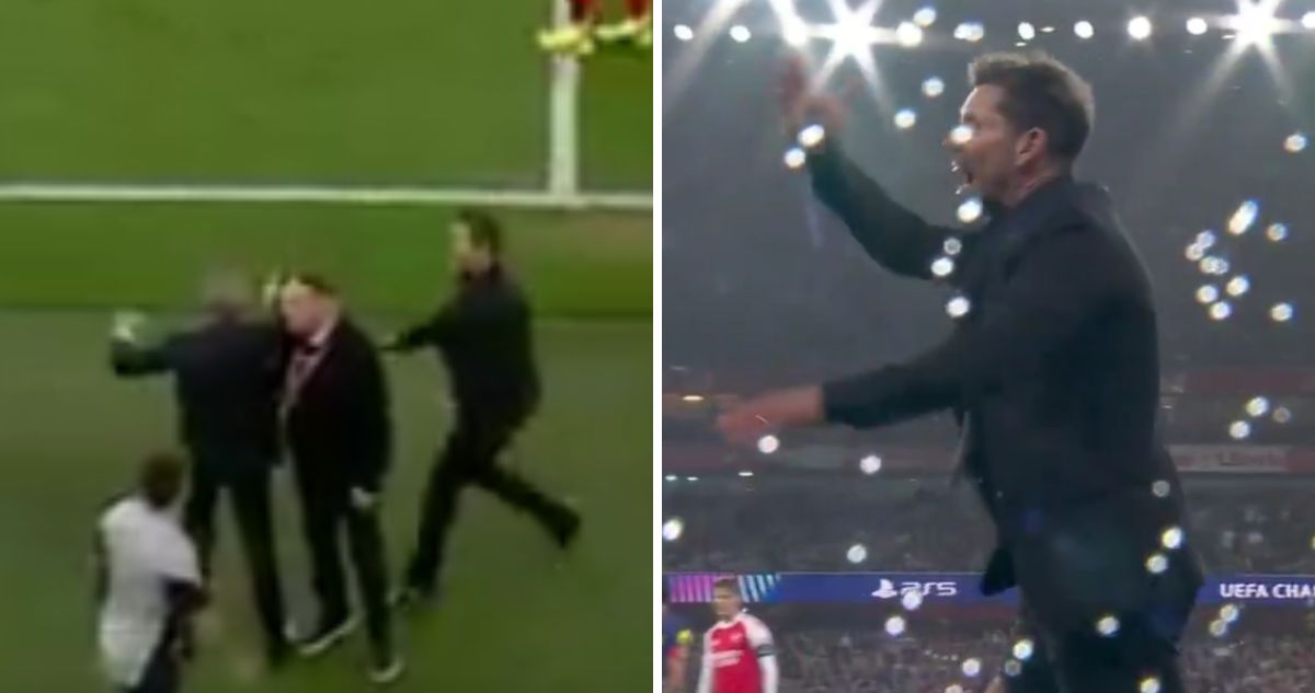 Diego Simeone se pegó el show al ser eliminado de la Champions League.