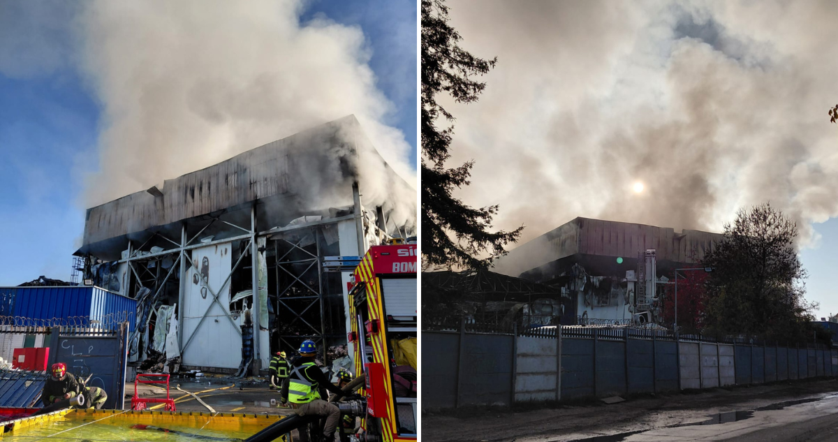 Incendio en planta frigorífica en Buín fue controlado: no hubo personas lesionadas ni riesgo químico
