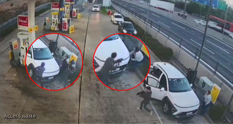 Violenta encerrona con arma tipo subfusil a mujer que inflaba neumático en San Bernardo: dos detenidos