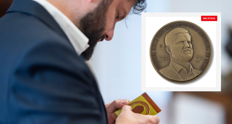“Sin stock”: Coleccionistas agotan en horas las medallas conmemorativas con rostro de Gabriel Boric