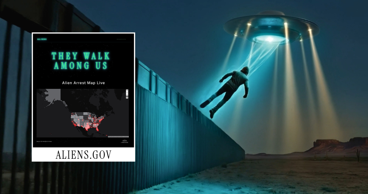 Casa Blanca lanza mapa de arrestos de inmigrantes y los compara con extraterrestres