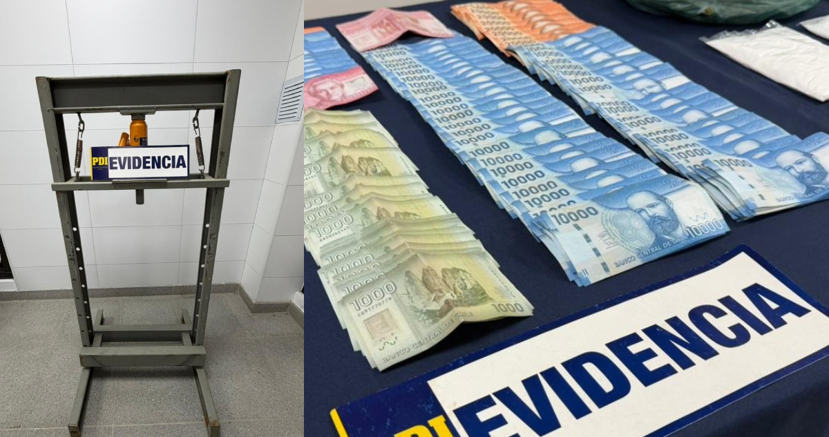 Droga abultada en región de Los Lagos