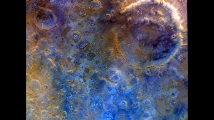 Cráter Huygens en Marte