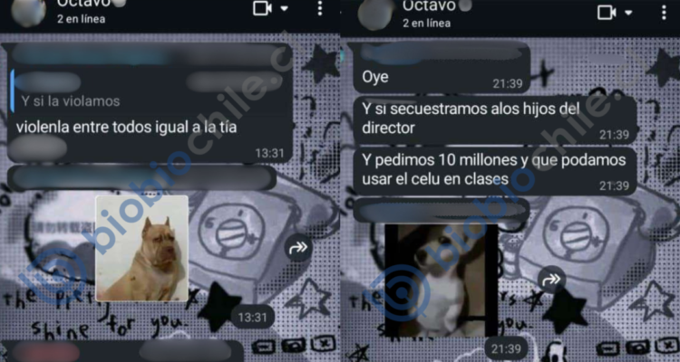 Viólenla entre todos: el chat que complica a alumnos de 8° denunciados por profesora en Puerto Montt