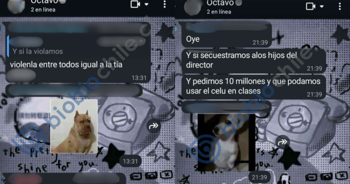 Viólenla entre todos: el chat que complica a alumnos de 8° denunciados por profesora en Puerto Montt