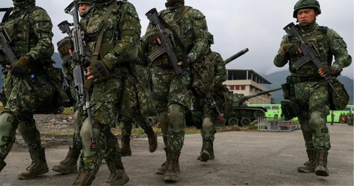 Imagen de archivo de personal militar de Taiwán durante un ejercicio