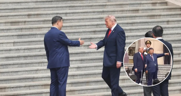 Trump llega al Gran Palacio del Pueblo de Pekín y se reúne con Xi Jinping