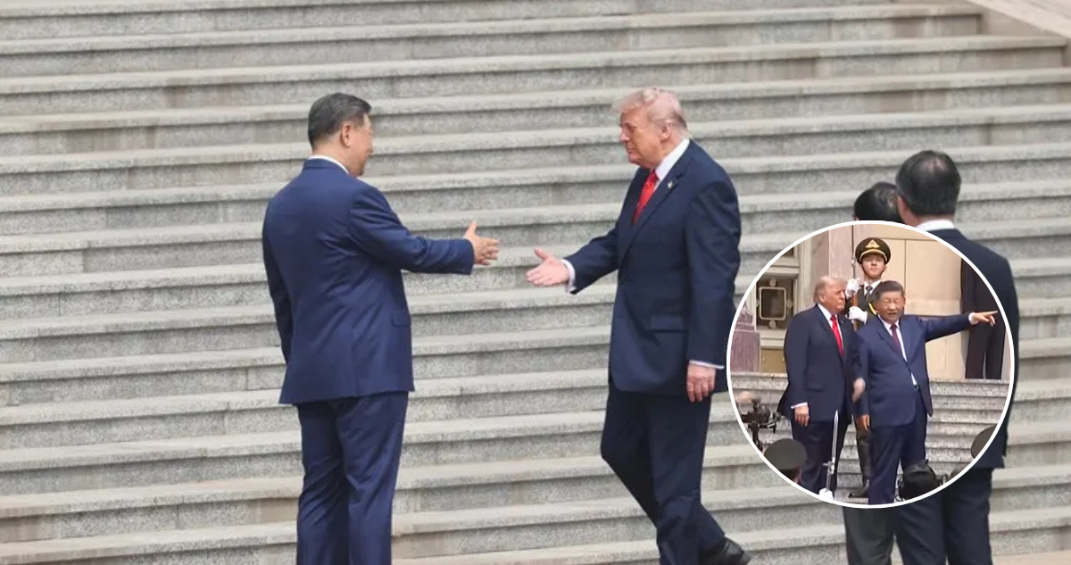 Trump llega al Gran Palacio del Pueblo de Pekín y se reúne con Xi Jinping