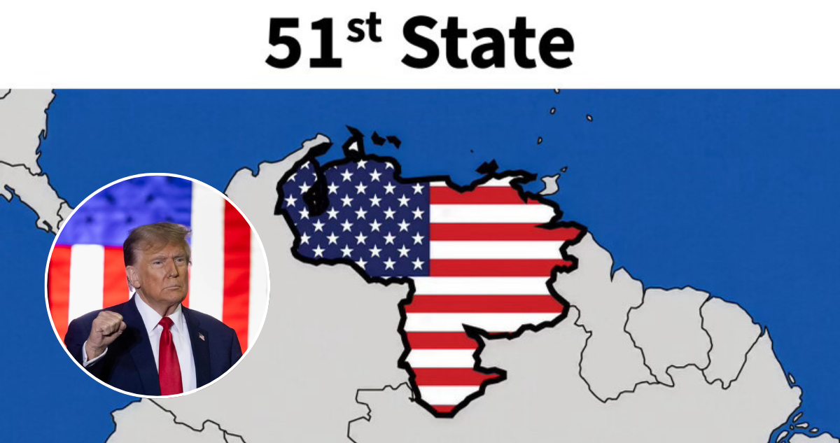 Venezuela como Estado 51 de EEUU: La imagen que Trump compartió y que considera seriamente