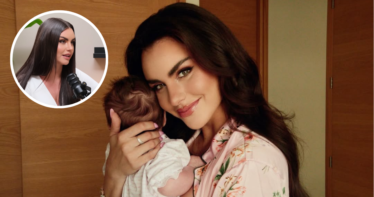 Emilia Dides junto a su hija Mia