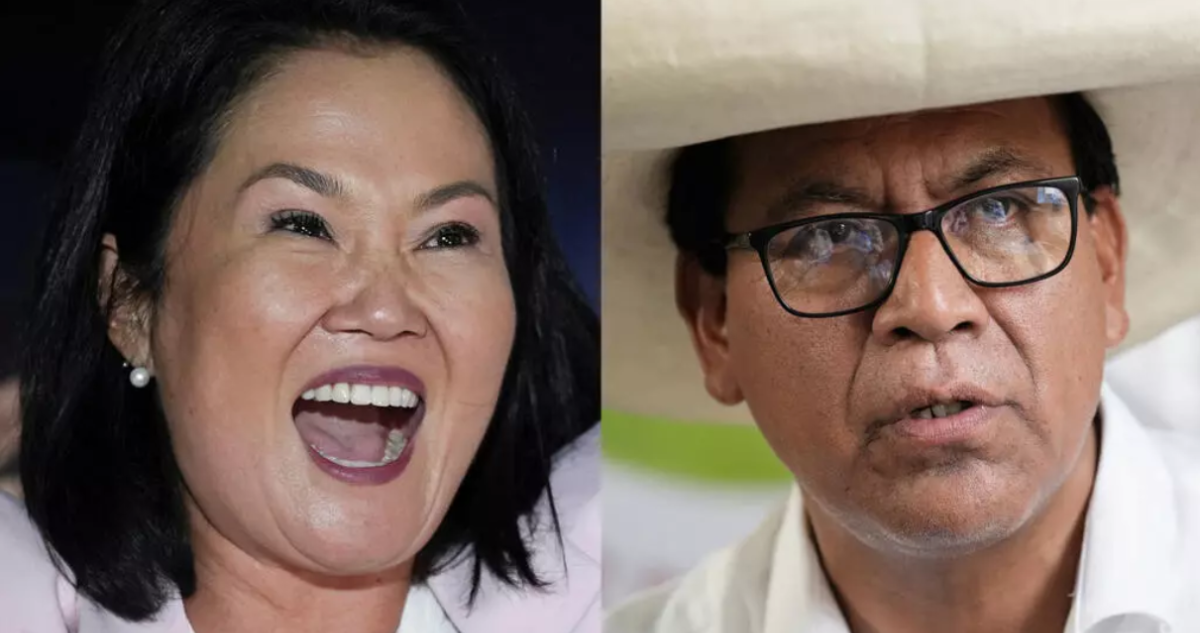 Keiko Fujimori y Roberto Sánchez