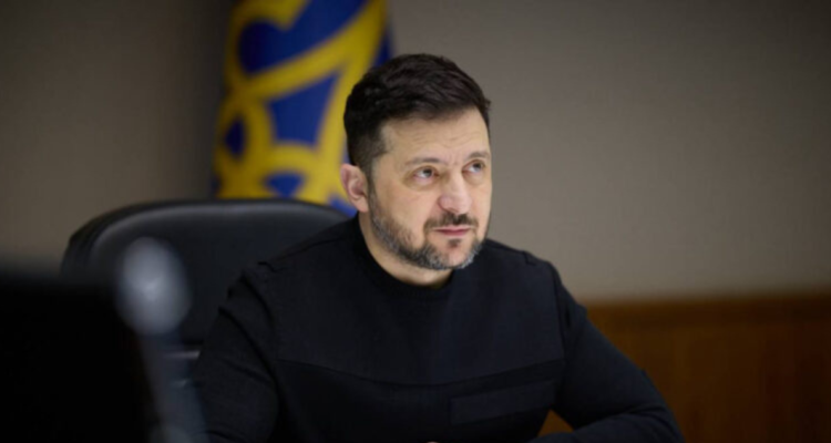 Presidente de Ucrania, V. Zelenski.