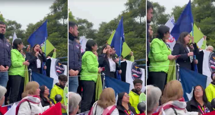 Diputada Veloso llora durante discurso ante funcionarios de Salud: “Moriremos con las botas puestas”