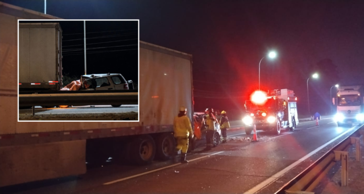 Colisión entre jeep y camión de carga en Los Ángeles deja un muerto