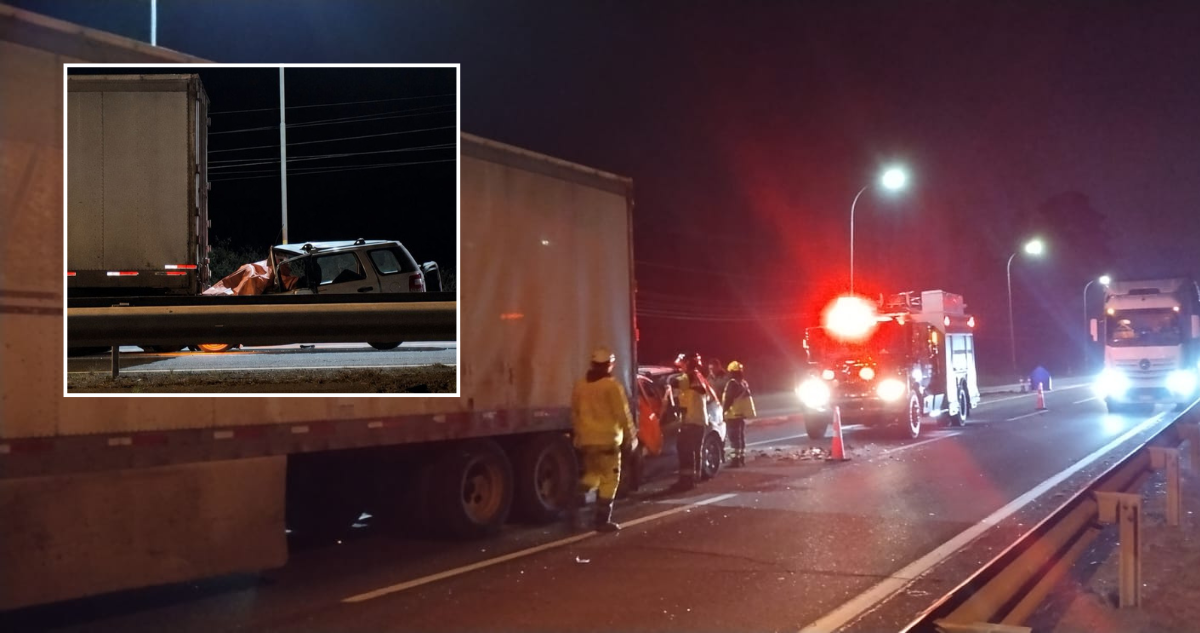 Colisión entre jeep y camión de carga en Los Ángeles deja un muerto
