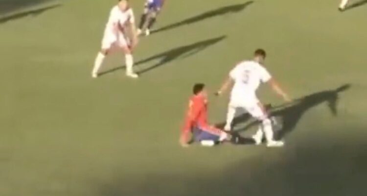 Futbolista Omar Pires sufrió terrible lesión en Argentina.