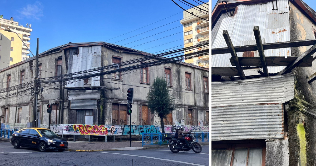 Es monumento histórico: oficios alertan desde hace años sobre deterioro de Hotel Continental de Temuco