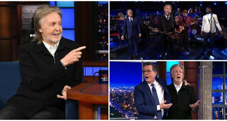 Icónico: Paul McCartney “apagó” a la CBS en último capítulo del late show de Stephen Colbert