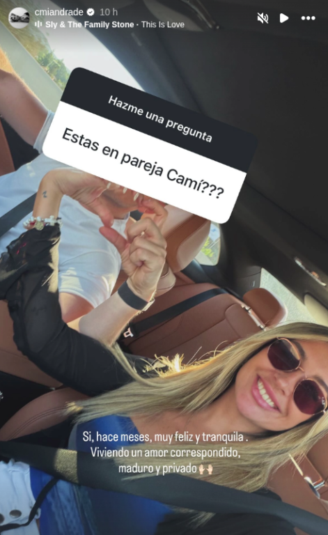 Camila Andrade confirma nueva relación