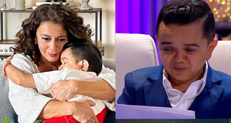Paola Troncoso y Miguelito