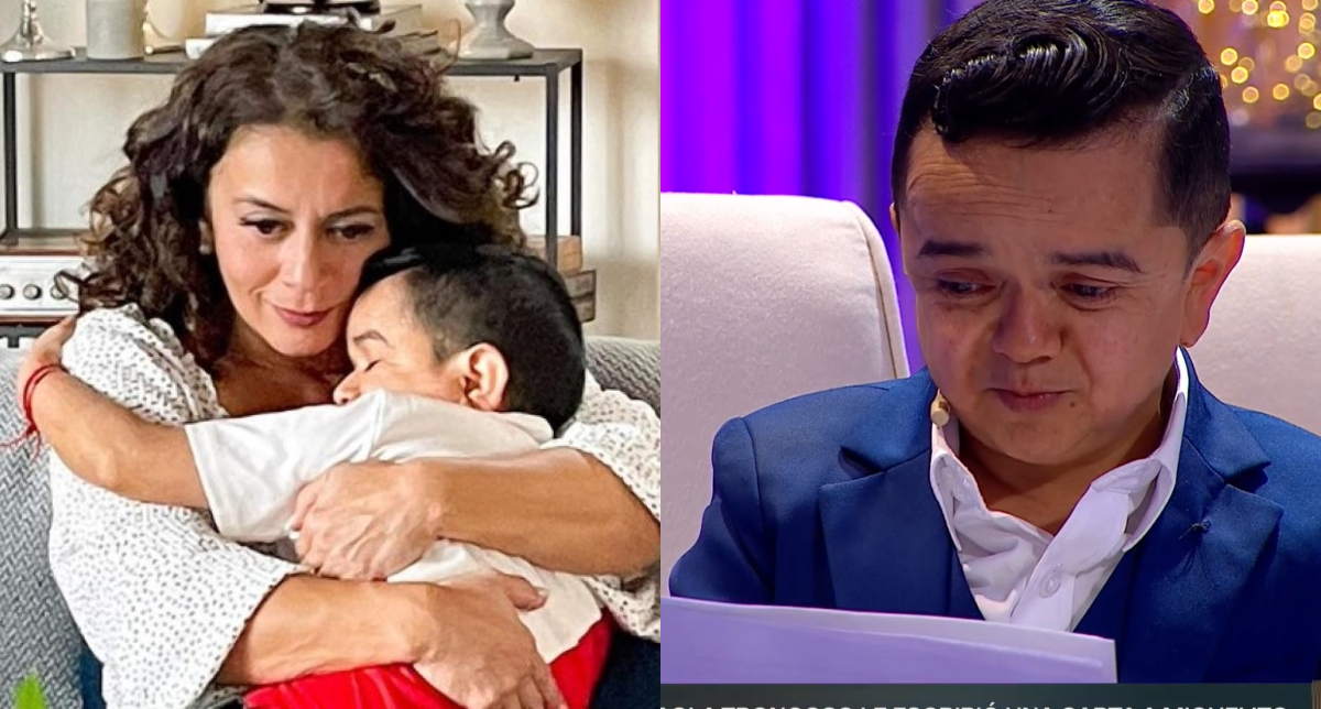 Paola Troncoso y Miguelito