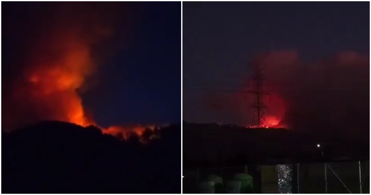 Incendio forestal en Antuco