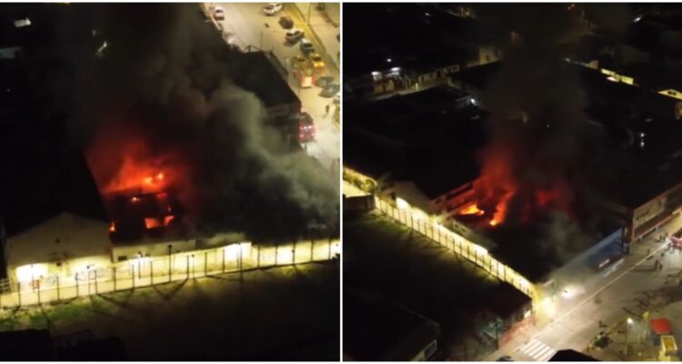 Incendio afecta a Hotel Biarritz y restaurante La Playa de Cartagena