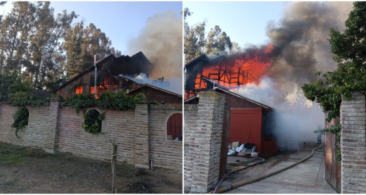 Incendio en vivienda de Casablanca