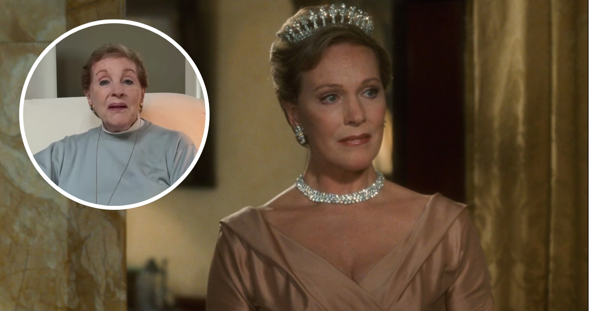 Julie Andrews en el diario de la princesa y en reciente video