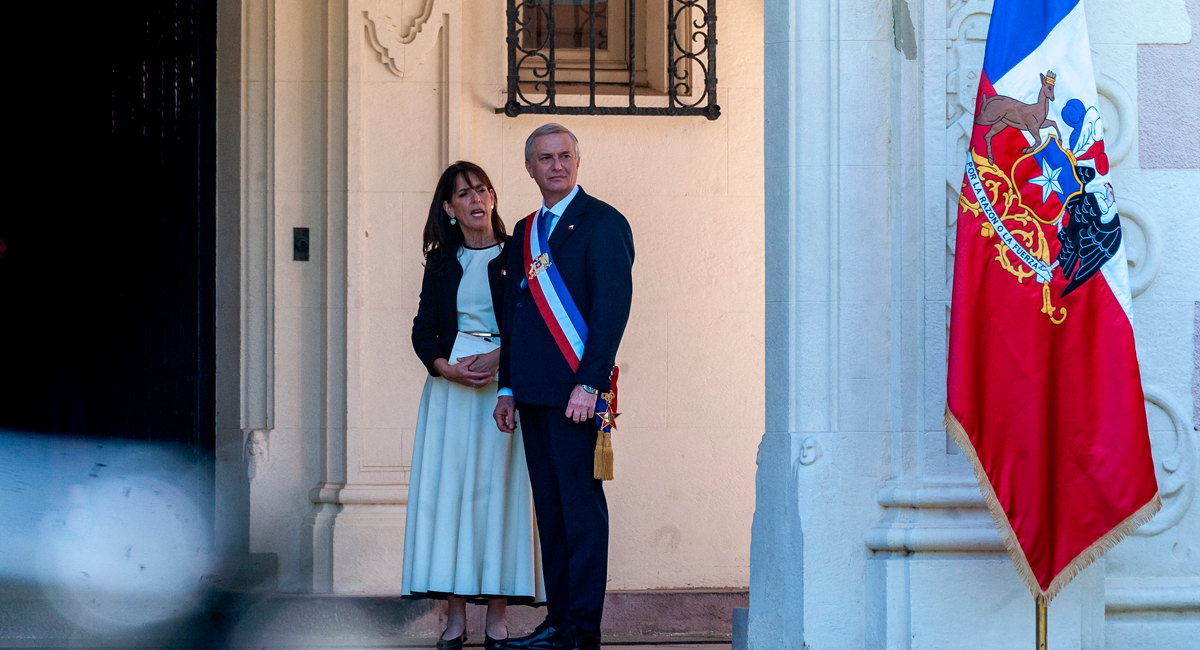 Presidente Kast y primera dama | Agencia UNO