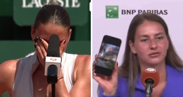 Ucraniana Kostyuk lloró en Roland Garros al revelar que misil casi destruye casa de sus padres