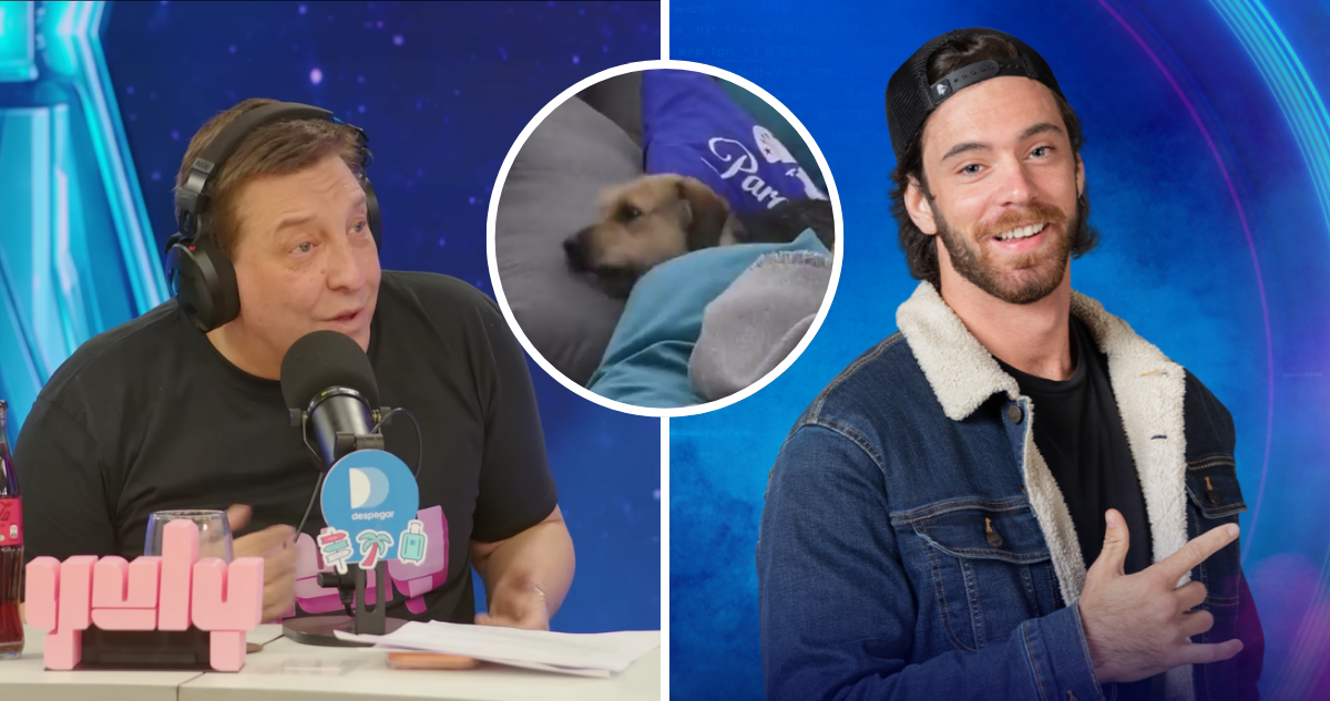 Julio César Rodríguez, Lucas Crespo y Bigotes en referencia a Gran Hermano