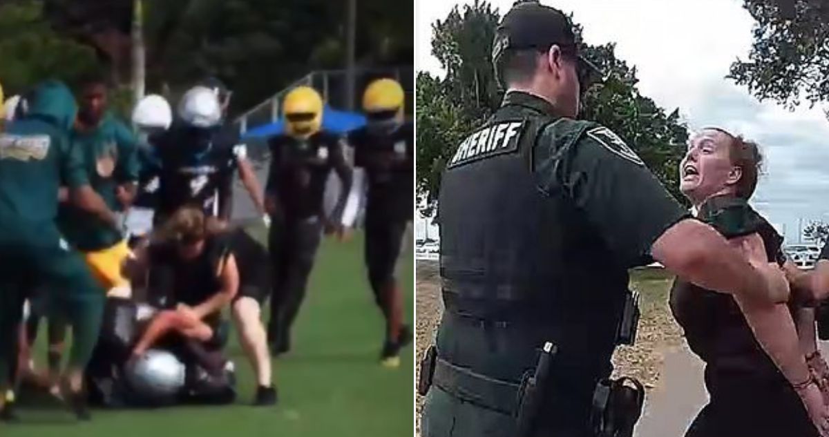 Madre detenida en Florida, EEUU, por involucrarse en pelea de fútbol americano infantil: golpeó a un niño