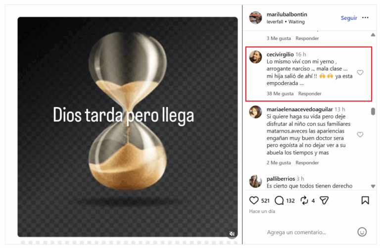 Mensaje de mamá de Fran Virgilio a la madre de Javiera Suárez