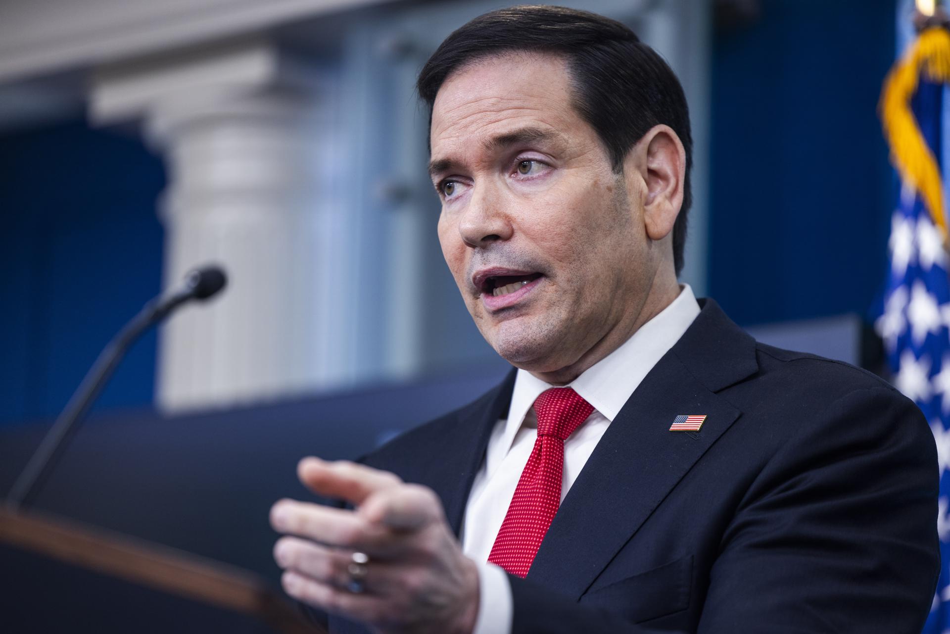 El secretario de Estado estadounidense, Marco Rubio