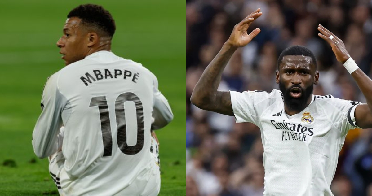 Mbappé y Rudiger en el Real Madrid