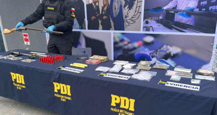 Megaoperativo de la PDI en Quillota deja 14 detenidos y hallazgo de dos explosivos listos para usarse