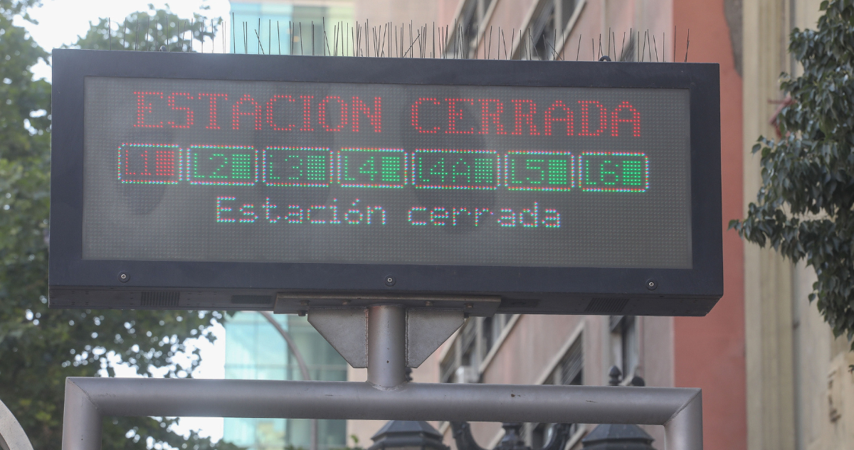 Metro anuncia cierre de estaciones en L1 por manifestaciones en el Día del Trabajador